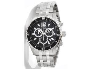 Invicta 0621 Men's Stainless Steel Black Dial Chronograph