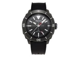 Alpina AL-247LGG4TV6 Men's Seastrong Diver GMT Black Strap Watch Alpina AL-247LGG4TV6 Men's Seastrong Diver GMT Black Strap Watch
