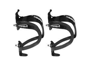 Cycling Ibera Carbon Color Lightweight Aluminum Water Bottle Holder Pair Cycling Ibera Carbon Color Lightweight Aluminum Water Bottle Holder Pair
