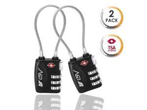BV TSA Approved Luggage Travel Lock, Set-Your-Own Combination Lock for Suitcases, Bags and Gym Lockers, 2 Pack BV TSA Approved Luggage Travel Lock, Set-Your-Own Combination Lock for Suitcases, Bags and Gym Lockers, 2 Pack