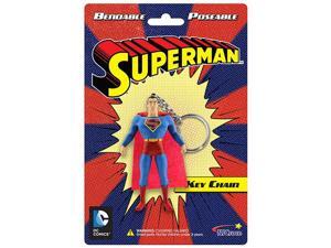 Superman 3-Inch Bendable Figure Key Chain Superman 3-Inch Bendable Figure Key Chain