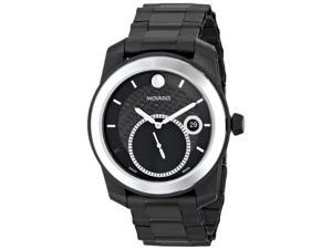 Movado Vizio Black Stainless Steel and Carbon Fiber Bracelet Mens watch #0606614