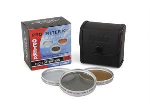 Opteka 67mm HD2 3 Piece (UV, PL, FL) Filter Kit for Nikon 24-85mm f/3.5-4.5, 70-300mm f/4.5-5.6, 18-70mm f/3.5-4.5, & 18-135mm f/3.5-5.6 Nikkor SLR Lenses