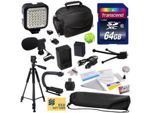 Advanced Kit for Canon PowerShot G1X G16 G15 SX50HS with 64GB Memory Card, NB-10L Battery Pack, Charger, Case, Tripod, Grip Handle, LED Light, Microphone, Spirit Level, Cleaning Kit Advanced Kit for Canon PowerShot G1X G16 G15 SX50HS with 64GB Memory Card, NB-10L Battery Pack, Charger, Case, Tripod, Grip Handle, LED Light, Microphone, Spirit Level, Cleaning Kit