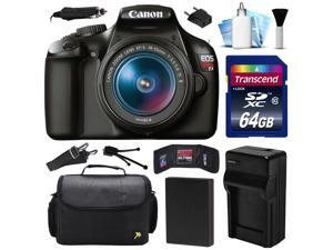 Canon EOS Rebel T3 1100D DSLR Digital Camera w/ 18-55mm Lens (64GB Value Bundle) Canon EOS Rebel T3 1100D DSLR Digital Camera w/ 18-55mm Lens (64GB Value Bundle)