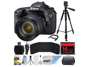 Canon EOS 7D 18 MP CMOS Digital SLR Camera with 28-135mm f/3.5-5.6 IS USM Lens with 16GB Memory, Large Case, Tripod, Card Reader, Card Wallet, HDMI Mini Cable, Cleaning Kit, $50 Gift Card 3814B010 Canon EOS 7D 18 MP CMOS Digital SLR Camera with 28-135mm f/3.5-5.6 IS USM Lens with 16GB Memory, Large Case, Tripod, Card Reader, Card Wallet, HDMI Mini Cable, Cleaning Kit, $50 Gift Card 3814B010