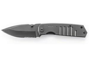 Schrade SCH304S Frame Lock 9Cr18Mov Titanium Coated Partially Serrated Drop Point Blade Schrade SCH304S Frame Lock 9Cr18Mov Titanium Coated Partially Serrated Drop Point Blade