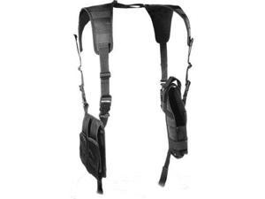 Leapers Adjustable LE Vertical Shoulder Holster, Black - Universal Fit - PVC-H17
