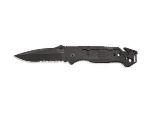 SOG Escape Knife w/ PS Fold 3.4in. Steel Blade and Alum. Handle, Hardcase Black SOG Escape Knife w/ PS Fold 3.4in. Steel Blade and Alum. Handle, Hardcase Black