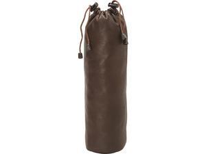 Piel Leather 3057 - CHC Drawstring Single Wine Tote - Chocolate Piel Leather 3057 - CHC Drawstring Single Wine Tote - Chocolate