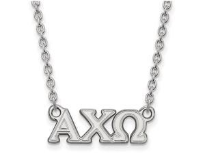 Sterling Silver Alpha Chi Omega Small Necklace