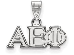 Sterling Silver LogoArt Alpha Epsilon Phi Small Pendant