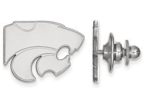 LogoArt Sterling Silver Kansas State University Lapel Pin