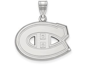 Sterling Silver NHL Montreal Canadiens Medium Pendant Sterling Silver NHL Montreal Canadiens Medium Pendant