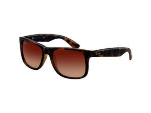 Ray-Ban RB4165 Justin Youngster Sports Sunglasses - Light Havana Rubber/Brown Gradient / One Size Fits All
