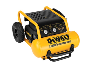 Dewalt D55146 1.6 HP 4.5 Gallon Oil-Free Wheeled Portable Air Compressor Dewalt D55146 1.6 HP 4.5 Gallon Oil-Free Wheeled Portable Air Compressor