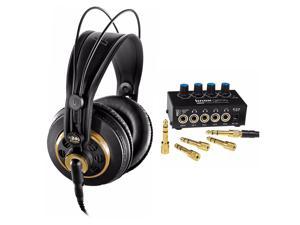 AKG K240 Professional Studio Headphones with Knox Gear Headphone Amplifier