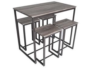 Zenvida 5 Piece Bistro / Pub Table Set With 4 Stools Zenvida 5 Piece Bistro / Pub Table Set With 4 Stools