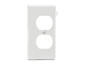 Leviton PSE8-W White Duplex Receptacle Sectional End Wall Plate