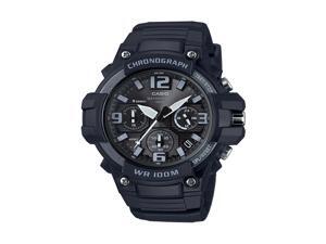 casio men's black analog anti reverse bezel watch