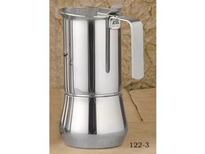ILSA Stainless steel stove top, 3- cup 122-3 ILSA Stainless steel stove top, 3- cup 122-3