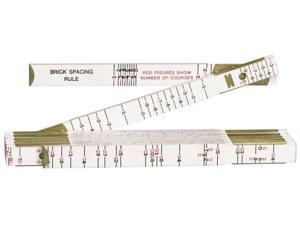 Lufkin Red End 6 Ft. x 5/8 In. Brick Mason Wood Rule, White T636N Lufkin Red End 6 Ft. x 5/8 In. Brick Mason Wood Rule, White T636N