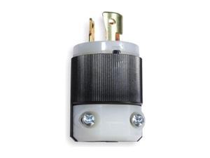 HUBBELL WIRING DEVICE-KELLEMS HBL7567C 15/10A Twist-Lock Plug 3P 3W 125/250VAC