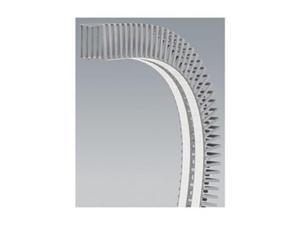 Flush 3.25W x 0.37D Gray Wire Duct Cover