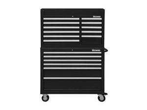 WESTWARD 7CY12 42"W Tool Chest and Cabinet Combination 17 Drawers, Black, WESTWARD 7CY12 42"W Tool Chest and Cabinet Combination 17 Drawers, Black,