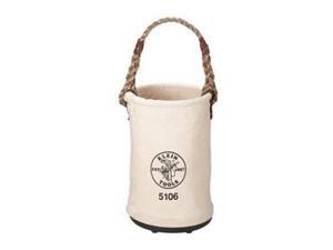 KLEIN TOOLS 5106P Bucket, #6 Canvas, Black Molded Polypropylene (Bottom), Off- KLEIN TOOLS 5106P Bucket, #6 Canvas, Black Molded Polypropylene (Bottom), Off-