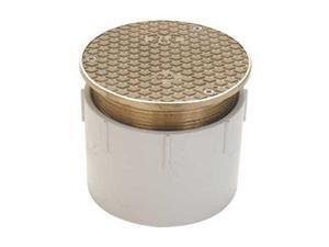 ZURN CO2450-PV4 5-3/16 " PVC, Nickel Bronze Floor Cleanout ZURN CO2450-PV4 5-3/16 " PVC, Nickel Bronze Floor Cleanout