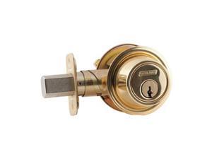 SCHLAGE B560P 605 Deadbolt,HD,Polished Brass,6 Pins SCHLAGE B560P 605 Deadbolt,HD,Polished Brass,6 Pins