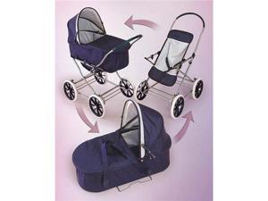 badger basket triple doll stroller