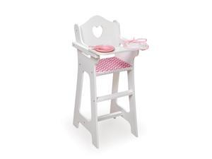 Doll High Chair with Plate, Bib, & Spoon Doll High Chair with Plate, Bib, & Spoon