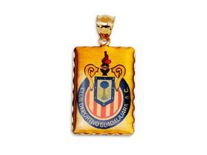 14k Yellow Gold Club Guadalajara Soccer Football Charm 14k Yellow Gold Club Guadalajara Soccer Football Charm