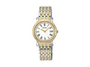Seiko Quartz Ladies White Dial Two Tone Stainless Steel Bracelet Watch SXB418 Seiko Quartz Ladies White Dial Two Tone Stainless Steel Bracelet Watch SXB418