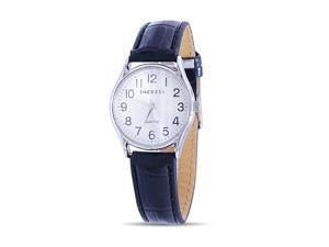 Mens Round Silver Dial Black Leather Strap Band Classic Watch Mens Round Silver Dial Black Leather Strap Band Classic Watch