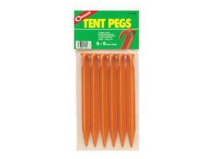 Coghlan's Polypropylene 9" Tent Pegs (6 Pack), Camping Survival Camp Stakes