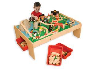 kidkraft airport express train set and table