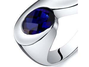 Artistic 1.75 carats Blue Sapphire Ring in Sterling Silver Size 8, Available in Sizes 5 thru 9 Artistic 1.75 carats Blue Sapphire Ring in Sterling Silver Size 8, Available in Sizes 5 thru 9