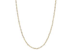 14K Yellow Gold Rope Style Chain Necklace 0.9mm, 16, 18, 20" 14K Yellow Gold Rope Style Chain Necklace 0.9mm, 16, 18, 20"