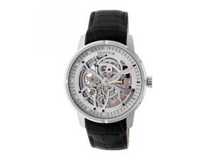 Heritor Automatic Ryder Skeleton Leather-Band Watch - Blackwhite