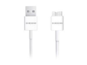 Samsung Galaxy Note 3 USB 3.0 5-Feet Data Cable - White Samsung Galaxy Note 3 USB 3.0 5-Feet Data Cable - White