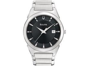 Bulova Steel Bracelet Date Window Black Dial Men's watch #96B149 Bulova Steel Bracelet Date Window Black Dial Men's watch #96B149