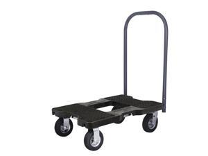 Snap-Loc 1500 Lb Air-Ride Professional E-Track Push Cart Dolly Black, Safely Moves More In Less Time With Easy Rolling Casters, Removeable Push Bar And Optional E-Strap Safety Attachment! SL1500P6AB Snap-Loc 1500 Lb Air-Ride Professional E-Track Push Cart Dolly Black, Safely Moves More In Less Time With Easy Rolling Casters, Removeable Push Bar And Optional E-Strap Safety Attachment! SL1500P6AB