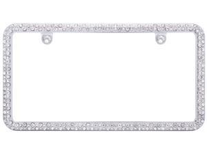 Cruiser Accessories 16330 Elegance License Plate Frame w/Fastener caps, Chrome/Clear Cruiser Accessories 16330 Elegance License Plate Frame w/Fastener caps, Chrome/Clear