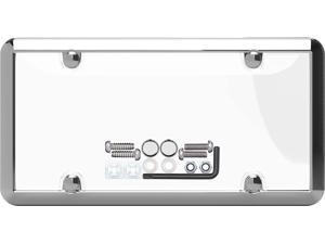 Cruiser Accessories 64310 Ultimate Tuf Combo License Plate Shield/Cover, Chrome/Clear
