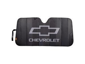 Plasticolor 003864R01 Logo Black Matte Finish Car Truck or SUV Front Windshield Sunshade Compatible with Chevrolet