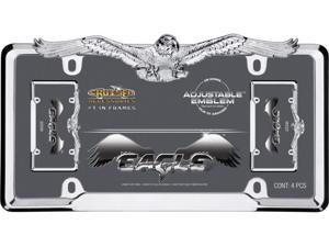 Cruiser Accessories License Plate Frame Eagle Chrome 22330