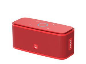 DOSS SoundBox Portable Wireless Bluetooth 40 Touch Speakers with 12W HD Sound and Bold Bass Red